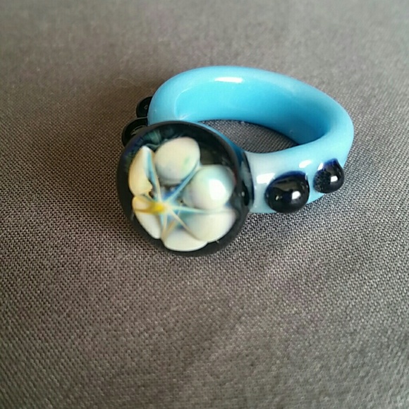 Vintage Jewelry - Glass Blown Ring